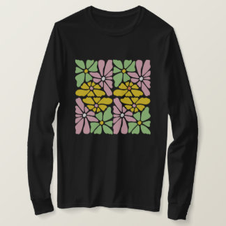 Boho Daisy Flower - Camiseta con retro floral