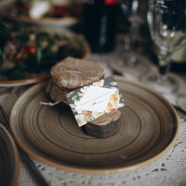 Boho Dark Floral | Tarjeta de plaza Boda