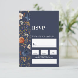Boho de Francia pintó boda floral RSVP