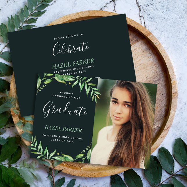Boho deja invitación a graduación de foto (Subido por el creador)