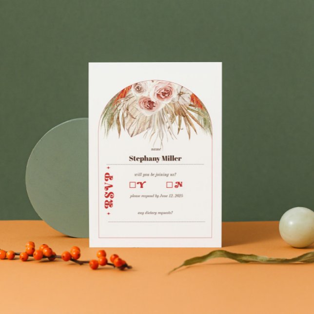 Boho del desierto de Safari - Boho Boda RSVP (Subido por el creador)