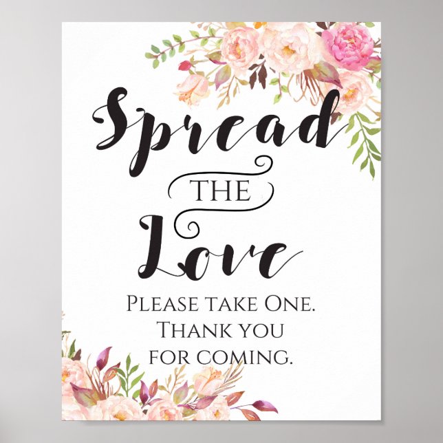 Boho Difunde el Amor, la señal de favor, la boda (Frente)