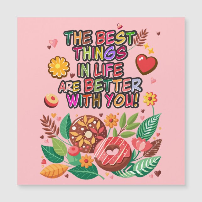 Boho Donuts y Flores, El día de San Valentín de au (Anverso)