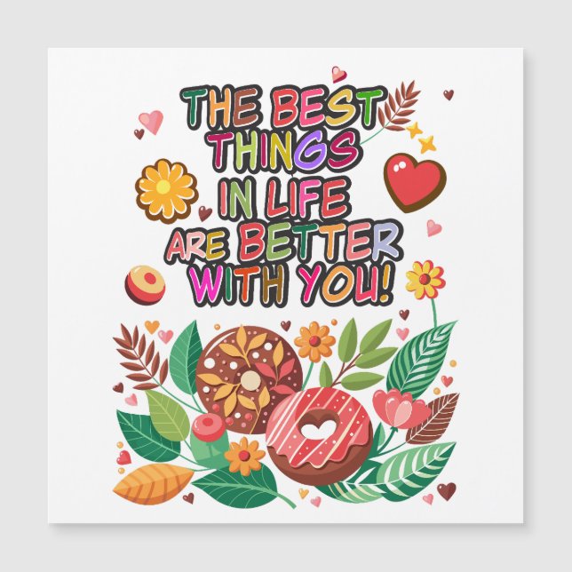 Boho Donuts y Flores, El día de San Valentín de au (Anverso)