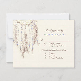 Boho Dreamcatcher Comal Choice Wedding RSVP