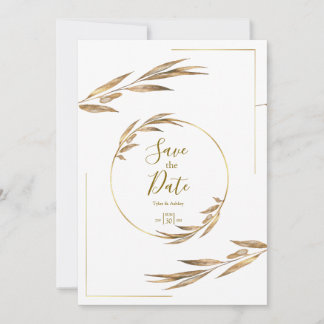 Boho Elegant Rustic Floral Wedding Invitación