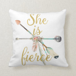 Boho ella es almohada tribal del cuarto de niños