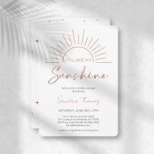 Boho Eres Mi Invitación Sunshine Baby Shower