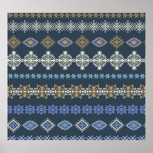 Boho étnico: arte tribal sin costuras.