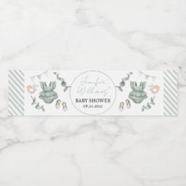 Boho eucalyptus chica etiquetas de botellas de duc