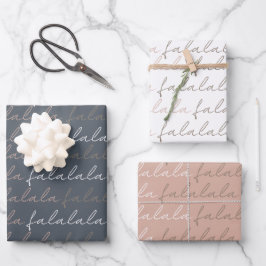 Boho Falalala Hojas de papel de envolvimiento gris