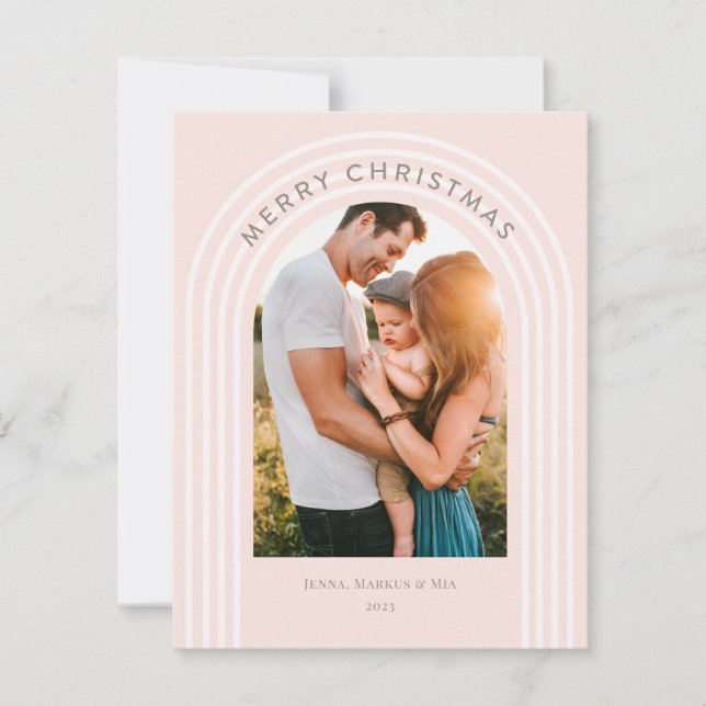 Boho Feliz Navidad en Rubor (Anverso)