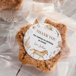 Boho First Rodeo Labs Birthday Pegatinas