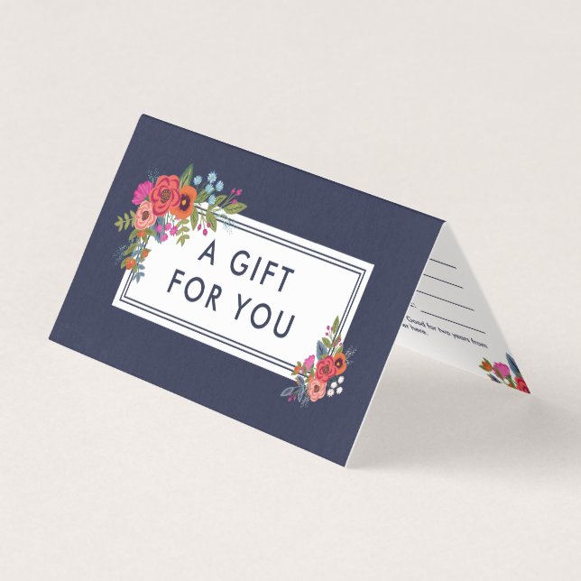 Boho Floral Bouquets - Certificado de regalo (Anverso)