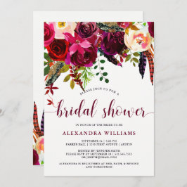Boho Floral | Invitación a la ducha de novia