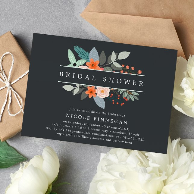 Boho Floral | Invitación a la ducha de novia (Subido por el creador)