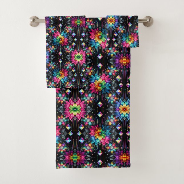 Boho Floral Negro Arcoíris (In situ)