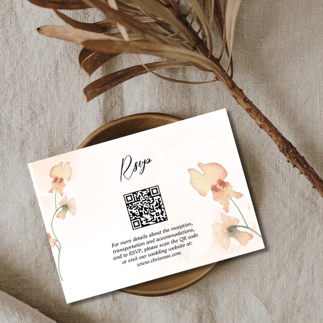 Boho Floral Rustic Fall Botumn RSVP (Subido por el creador)