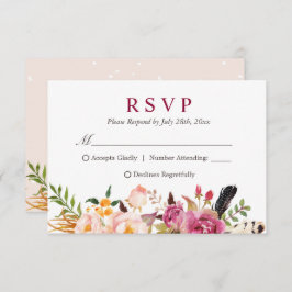 Boho floral rústico de Feather RSVP