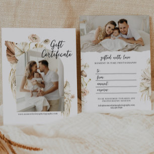Boho Florals Foto de Arch Tarjeta de regalo de