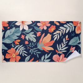 Boho Garden Whimsy - Toalla de playa con motivos f