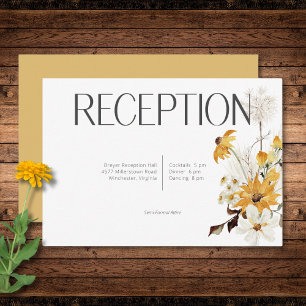 Boho Golden Yellow Meadow Flores Gold Recepcion