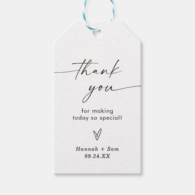 Boho Gracias Etiqueta De Favor (Anverso)