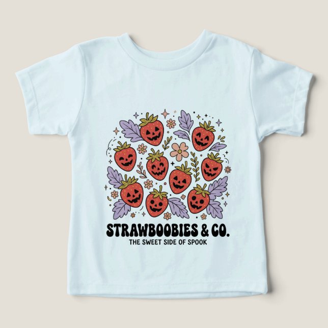 Boho Halloween Fresas PNG (Diseño delantero )