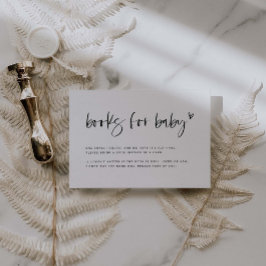 Boho Heart Books Para La Tarjeta De Solicitud De B