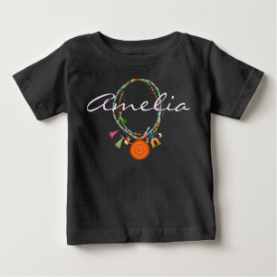 Boho joyería vestida de bebé camiseta top