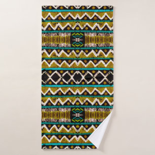 Boho lo repite. bordado sin costura geométrica. De