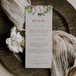 Boho Magnolia Menú Boda Bridal Shower Meal L201