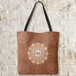 Boho Mandalas - Bolsa de tonos de tierra