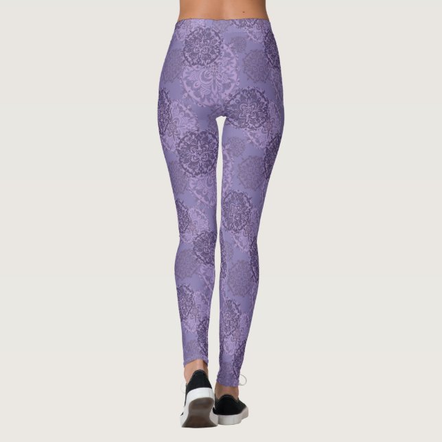 Boho Mandalas Purple Leggings (Reverso)