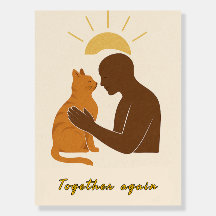 Boho Mascota Loss Art Print - Cat Memorial Wall Ar