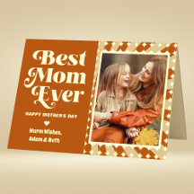 Boho Mejor Mamá del Mundo Foto Personalizada Día d