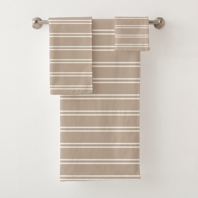 Boho Minimalista Moderno Neutro Rayas Taupe (In situ)