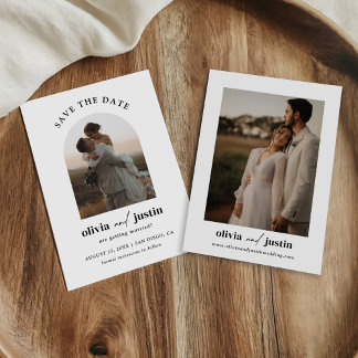 Boho Minimalista moderno salva las tarjetas de fot