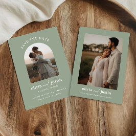 Boho Minimalista moderno salva las tarjetas de fot