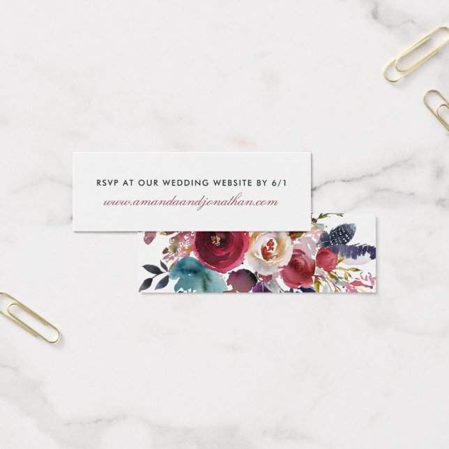 Boho Moda Borgoña y la Marina Otoño Boda otoño (Oficina)