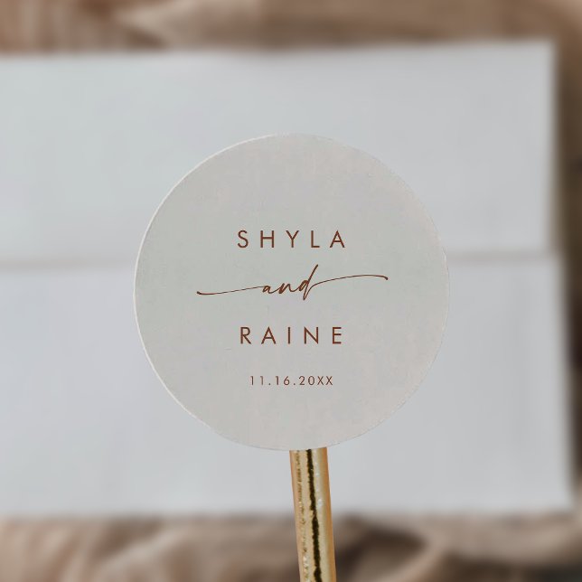 Boho Moda Cream Bohemian Nombres Sellos para sobre (Subido por el creador)