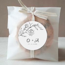 Boho Moda Elegante Boda Sellos para sobres Monogra