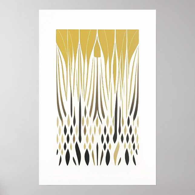 Boho Moda Simetría Línea Arte (Frente)