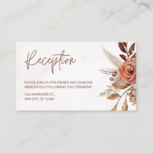 Boho Moda Terracotta Fall Wedding Recepción