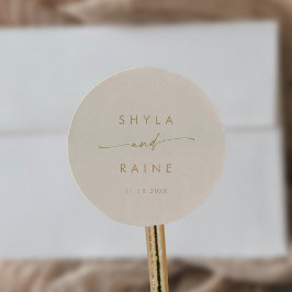 Boho Moda Vintage Gold Names Sellos para sobres