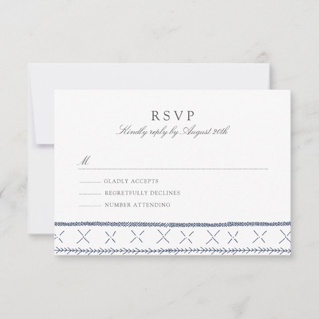 Boho Moda Wedding RSVP (Anverso)
