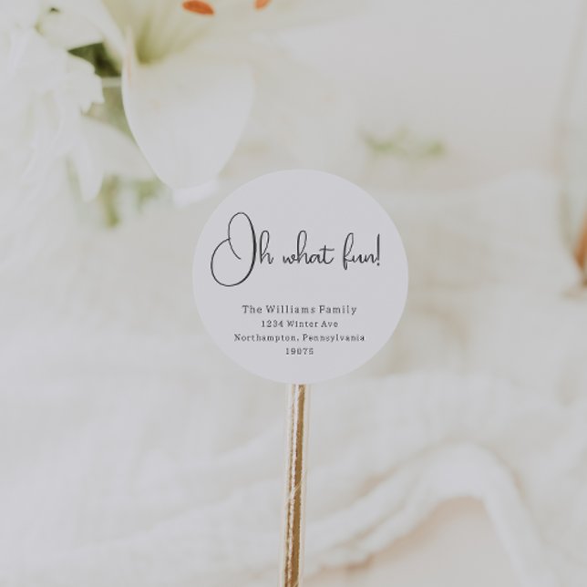 Boho moderno Oh Qué Sellos para sobres Divertidos (Subido por el creador)