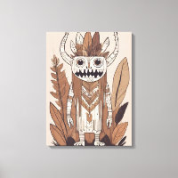 Boho Monster Leaf Estilo de arte botánico Moderno