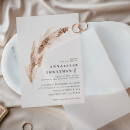 Boho natural pampas césped elegante boda