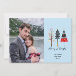 Boho Navidad Árboles adorables Personalizado foto 